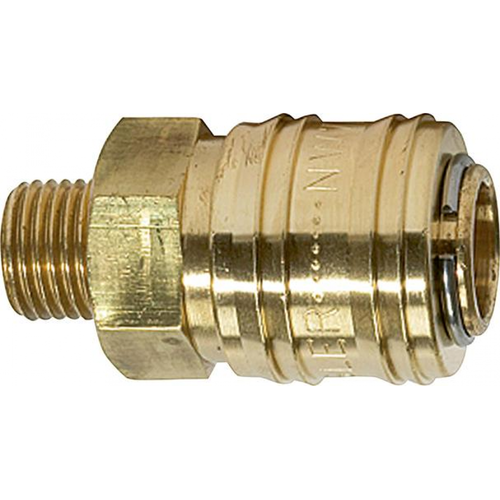 Schnellverschlusskupplung NW 7,2, Außengewinde connect-line Messing, AG, G3/8 RIEGLER"
