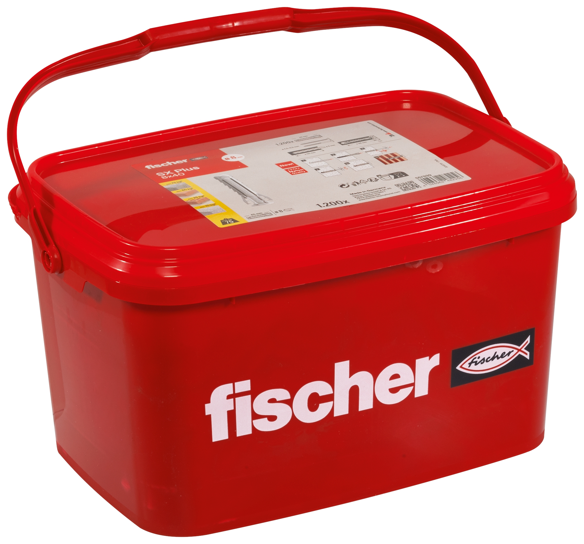 Fischer SX Plus 8 x 40 im Eimer. Der Spezialist im Vollbaustoff.