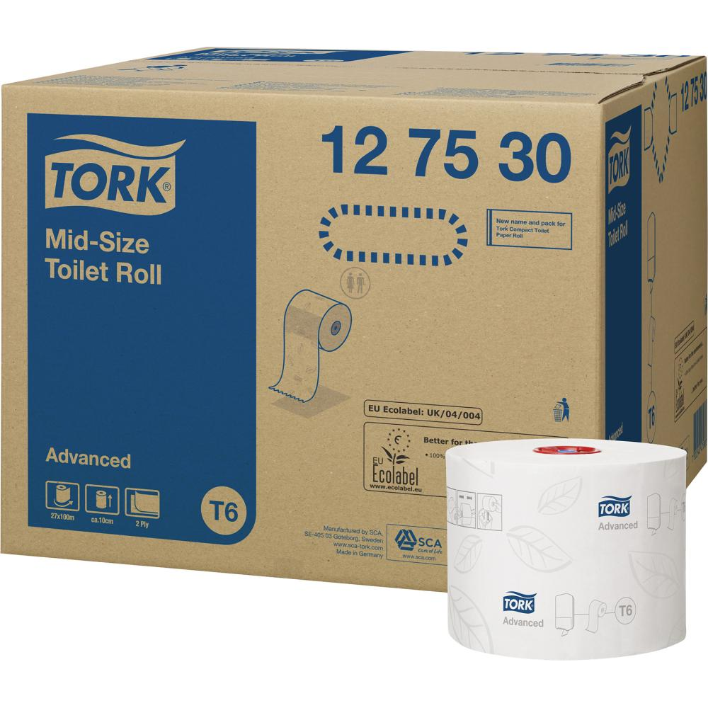 Toilettenpapier TORK Advanced Midi T6 Toielettenpapier a-lagig