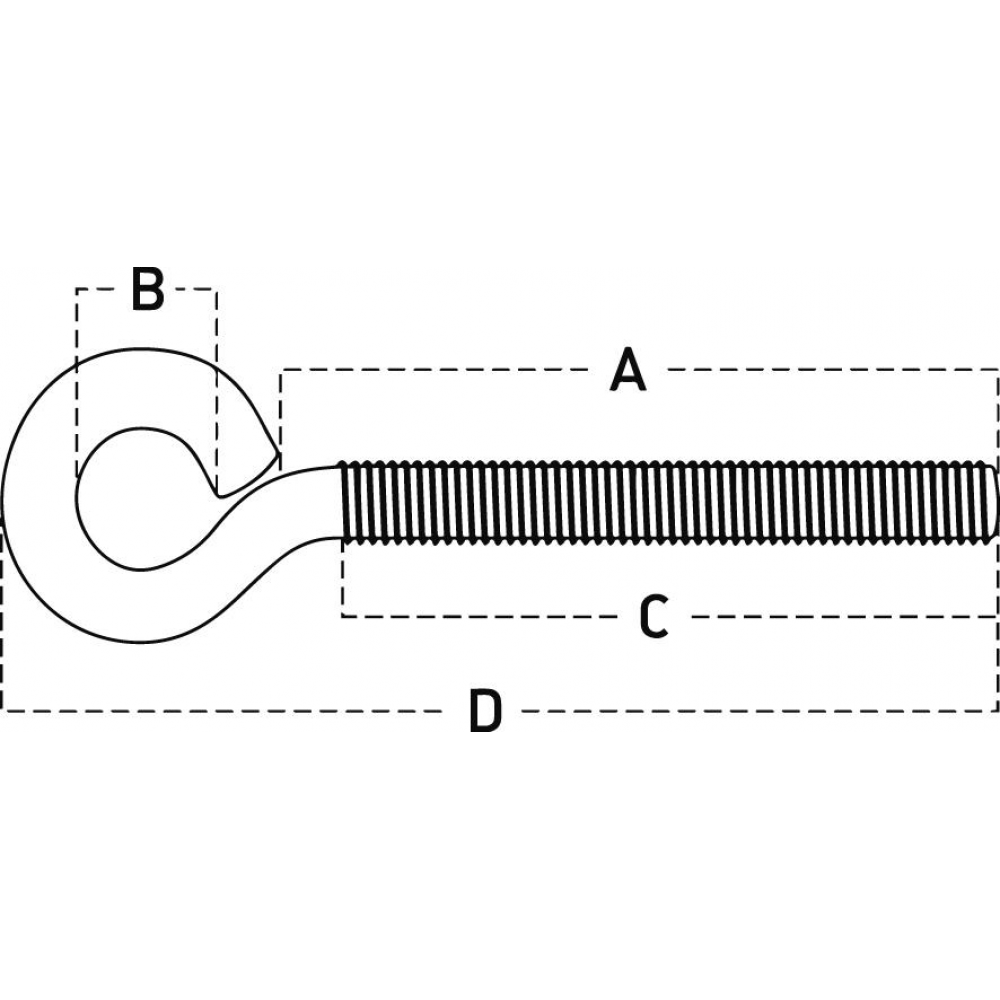 Ringschraube 6x30 Art. 48 verzinkt
