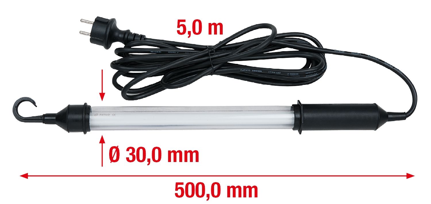 KSTOOLS Profi-Werkstatt-Stabhandlampe 8 Watt