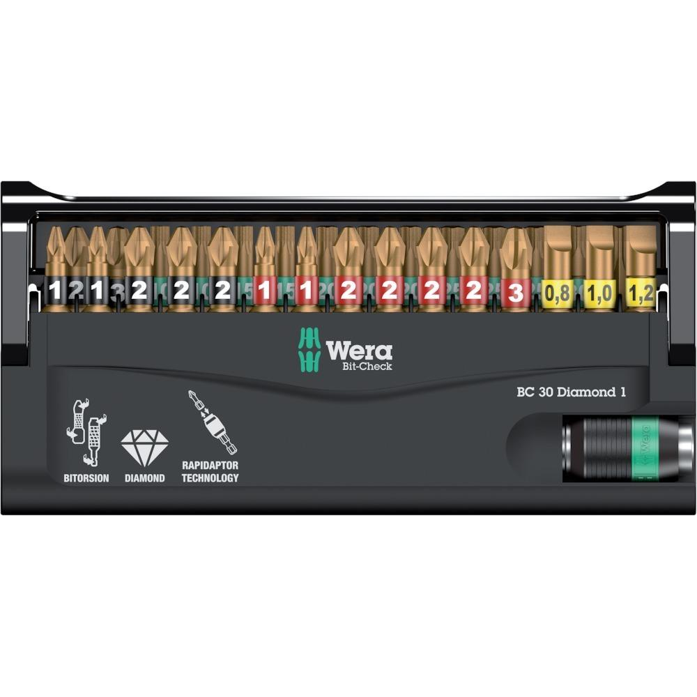 Bit-Sortiment Bit-Check 30 Diamond 1 Bit-Satz Wera
