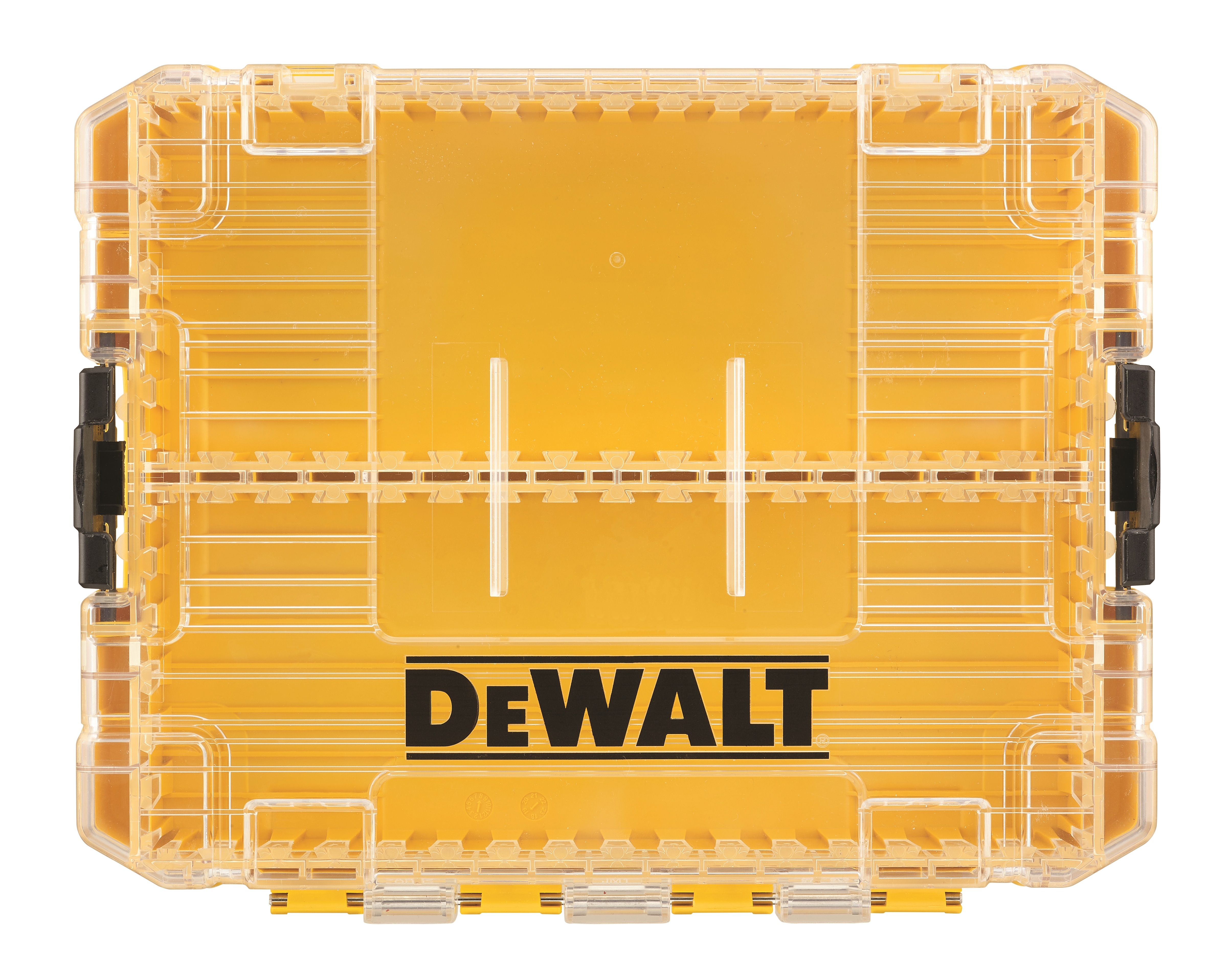 Dewalt DT70803-QZ,  Mittlerer TOUGHCASE Koffer, leer, Mittlerer TOUGHCASE™ Koffer inkl. Schüttboxen und Halterungen für 25 mm und 57 mm Schrauberbits, leer zum Nachfüllen, Versandeinheit: 5 Stück