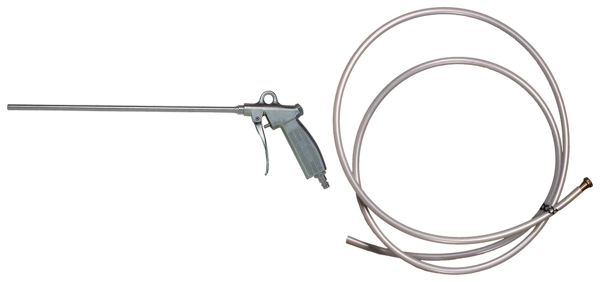 Fischer Reinigungsschlauch mit Druckluft-Pistole. Druckluftschlauch für Reinigungsgerät für die zulassungskonforme Bohrlochreinigung vor dem Dübelsetzen mit Schlauch.