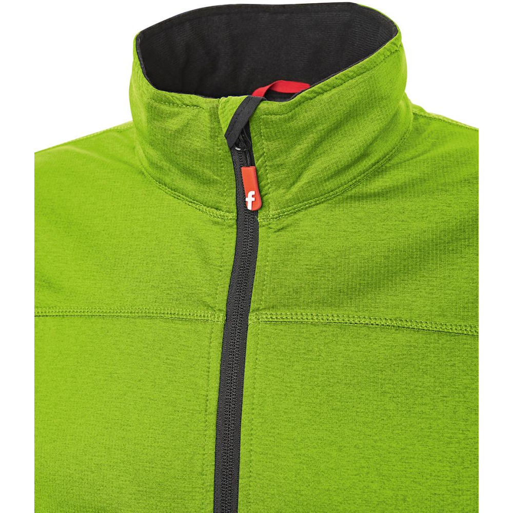 Tech-Fleecejacke Gr. 3XL lime/schwarz meliert Fortis Elements