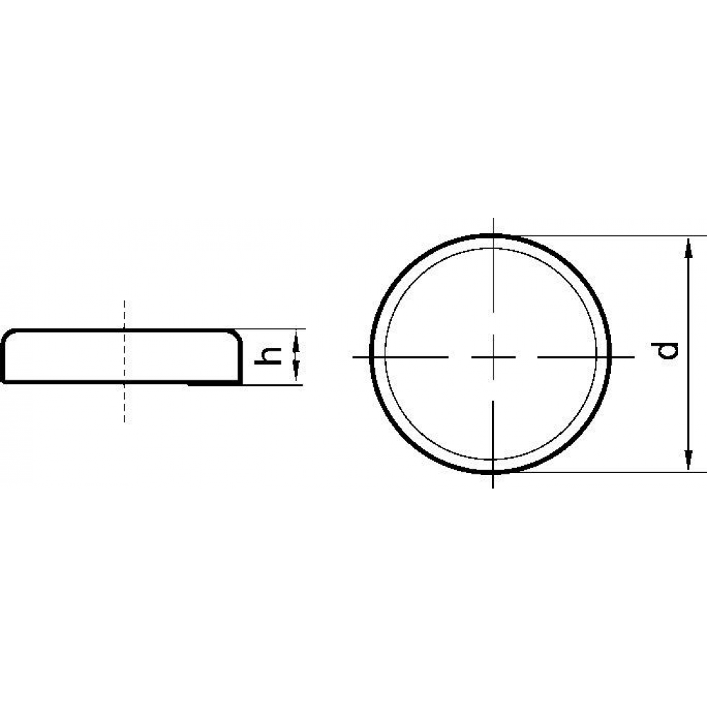 Magnet-Flachgreifer ohne Gewindebuchse Flachgreifer- o.25 x 7,0mm Beloh