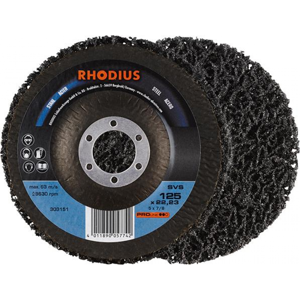 Grobreinigungsscheibe SVS SVS125 x 22,23mm Rhodius