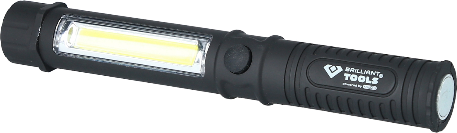Brilliant Tools  2 in 1 COB-Taschenlampe mit 140 Lumen