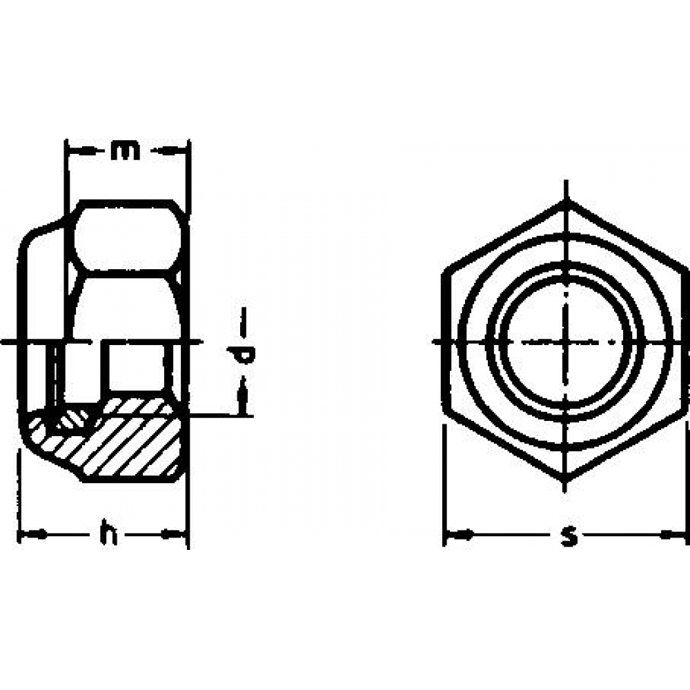 Sicherungsmutter M14 DIN 985 verzinkt galZn E-NORMpro Kleinpakete
