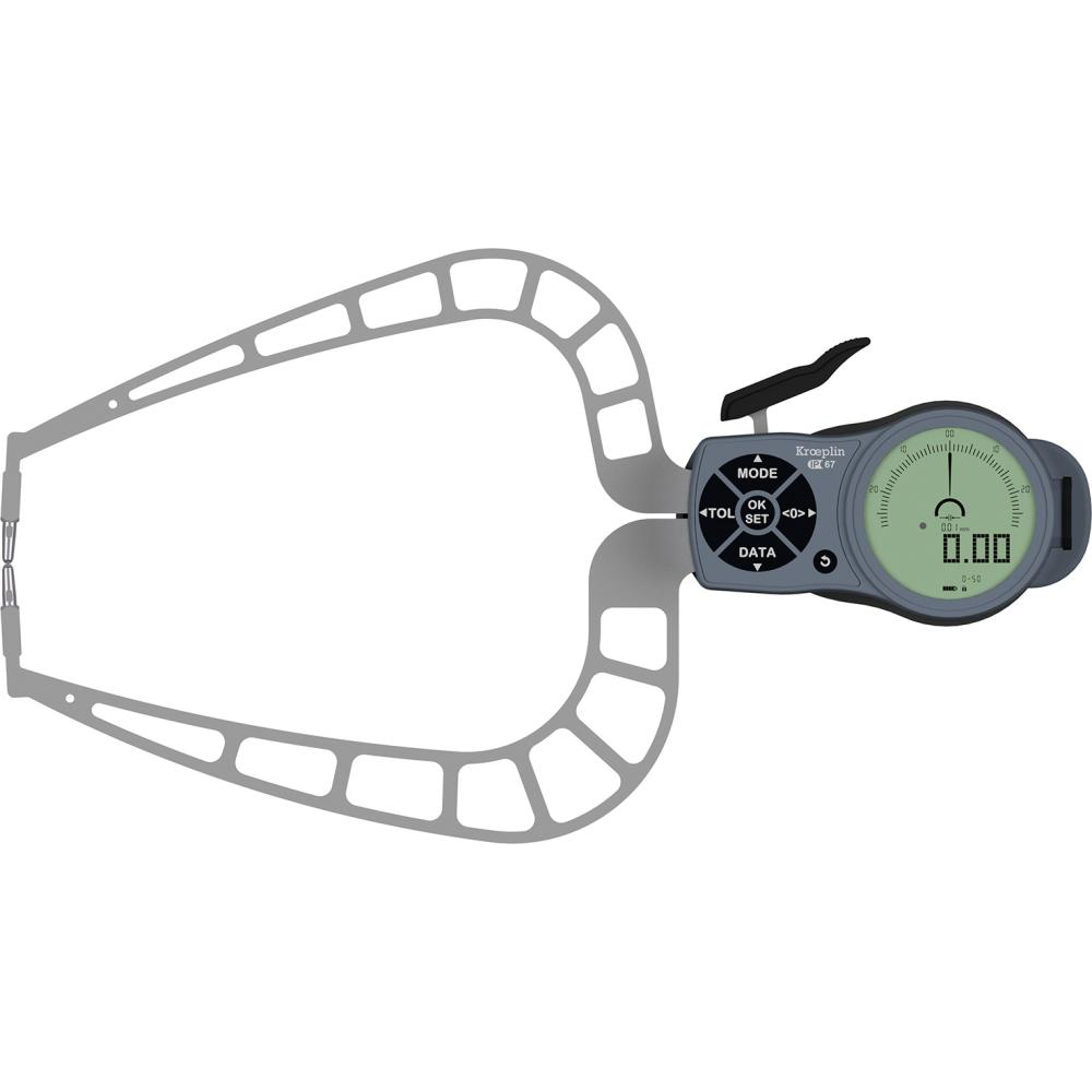 Außenschnelltaster mit Analog-/Digitalanzeige 0-50mm KRÖPLIN