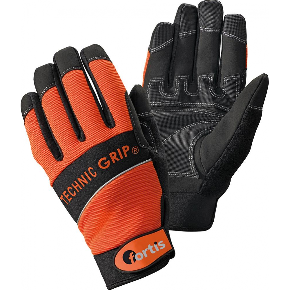 Handschuh Gr.10 orange/schwarz FORTISange/schwarz,FORTIS