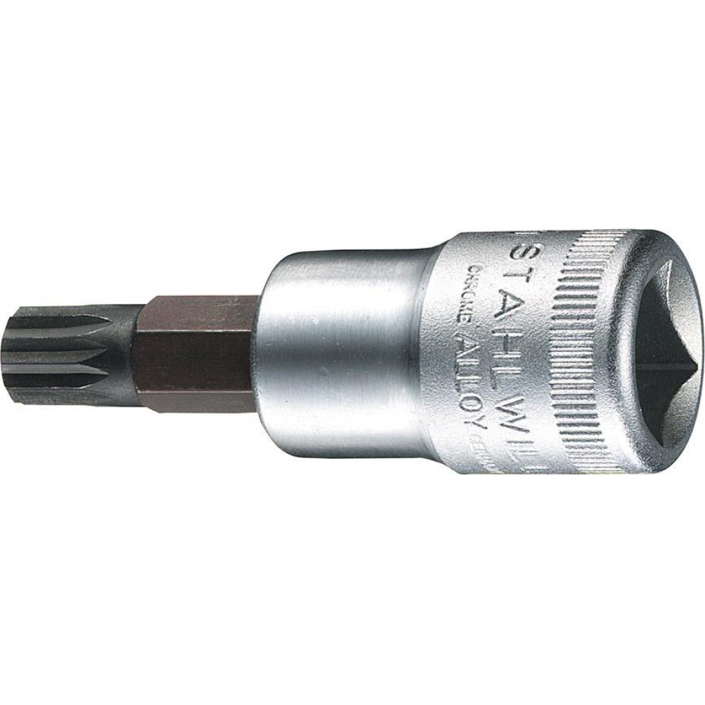 Schraubendreher-Einsatz 1/2" für Vielzahn-Schrauben XZN, Nr. 54 X -Einsatz M"6x 60mm Stahlwille