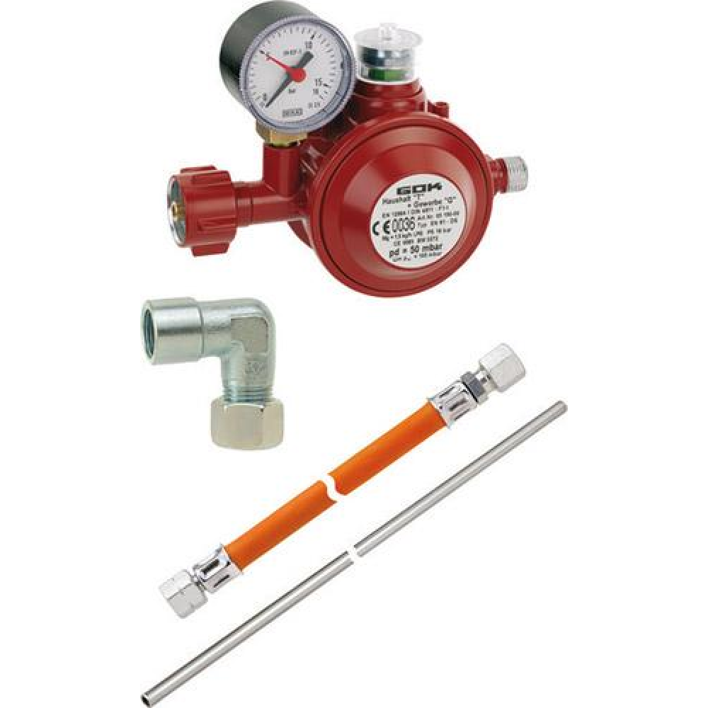 Herdanschluss-Set PS 16 bar (02 070-10) Herdanschlussset 1,5 kg/h, 50 mbar GOK