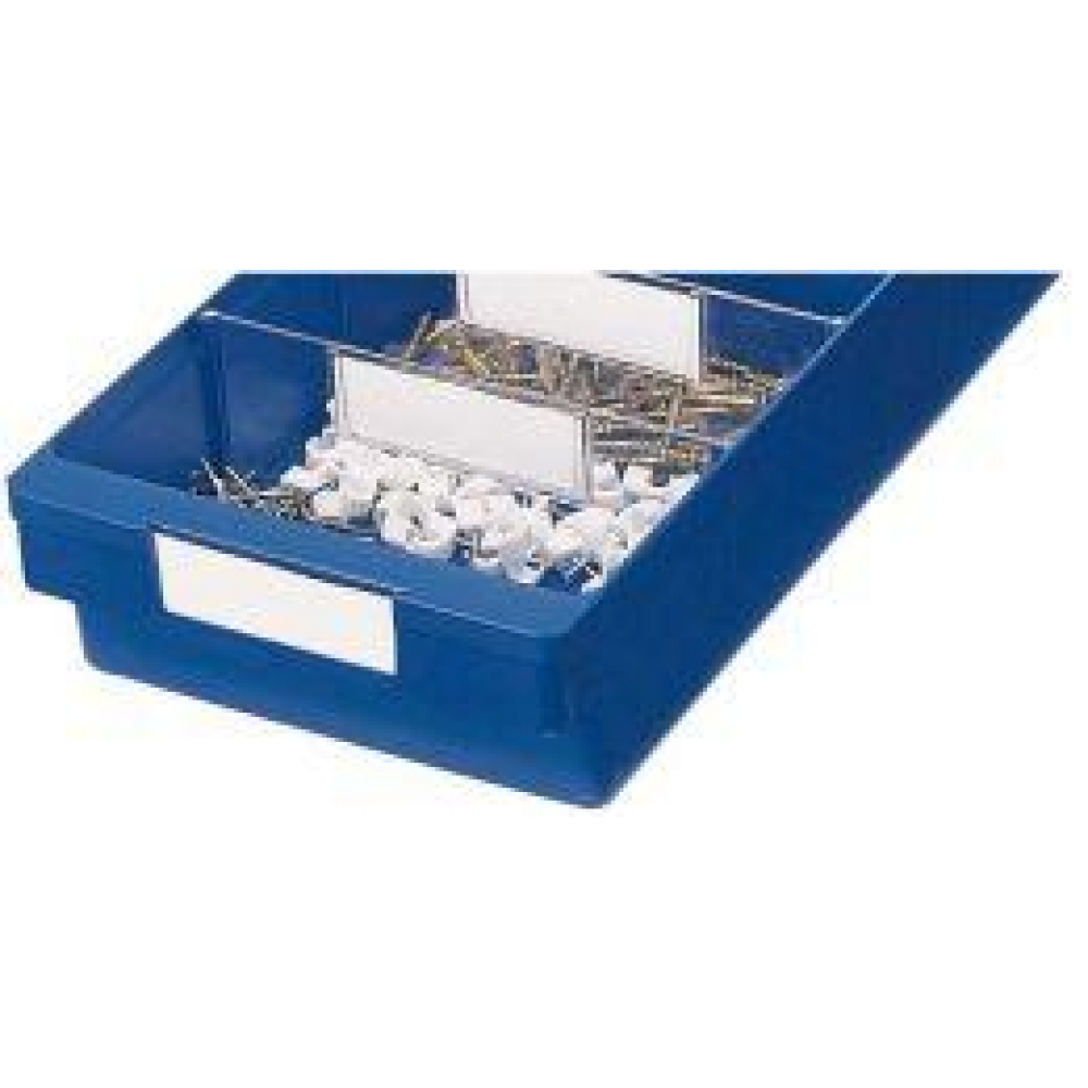 Etikett für Kleinteilebox VKB weiß B93 mm VE 16