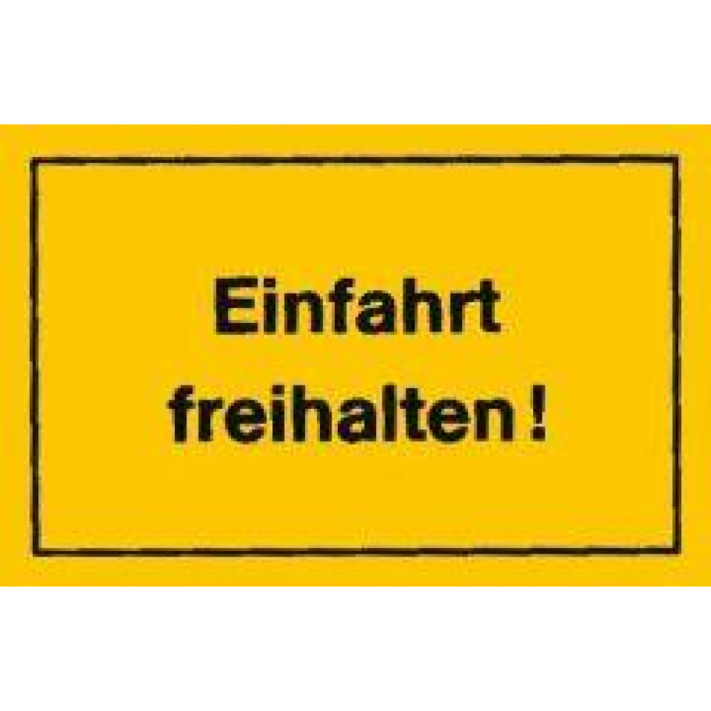 Verbotsschild "Einfahrt freihalten" 250 x 150 250x150mm