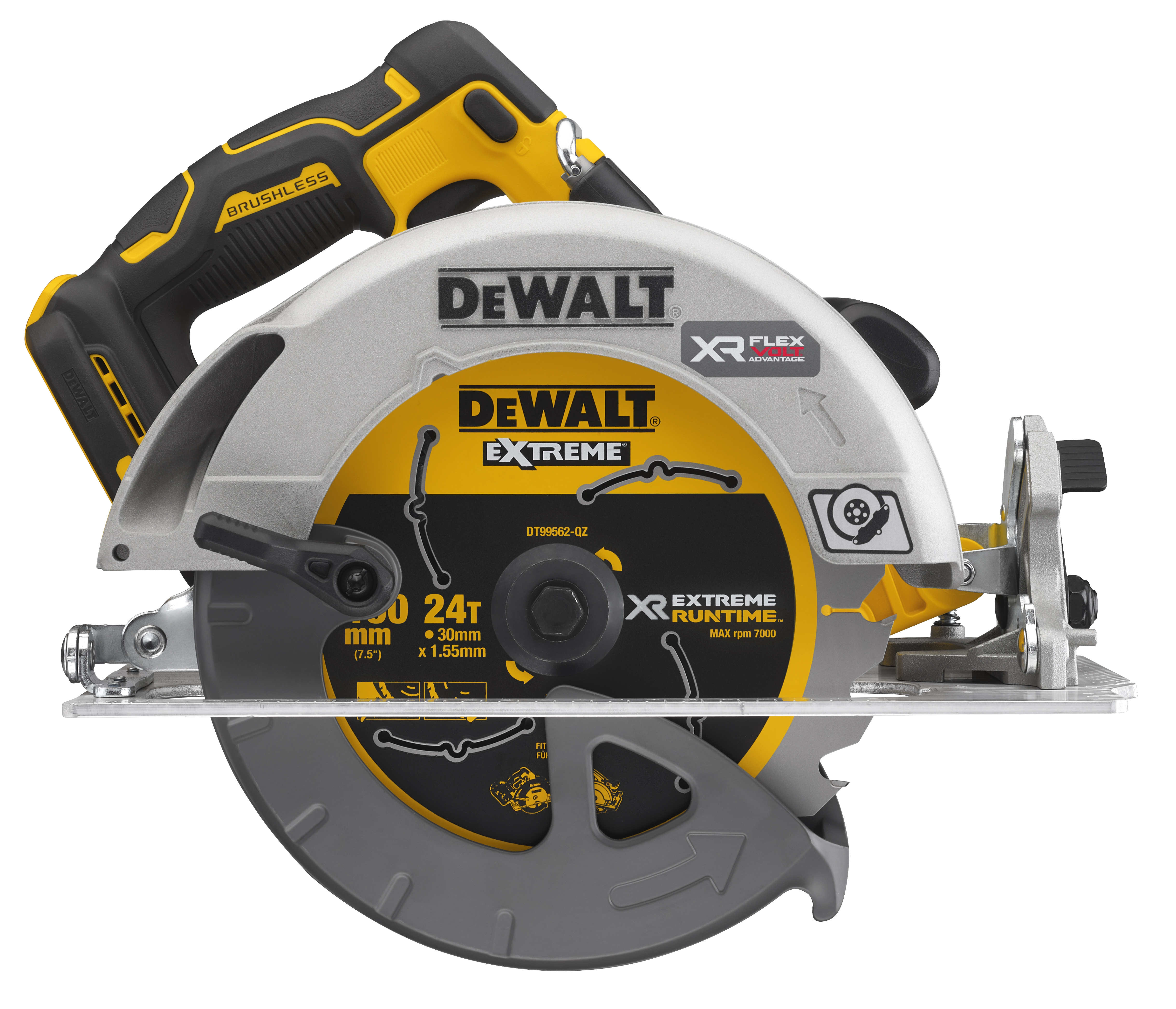 Dewalt DCS573NT-XJ,  Akku-Handkreissaege 18V, Basisv., 18 Volt Akku-Handkreissäge 190mm (bürstenlos) - Basisversion