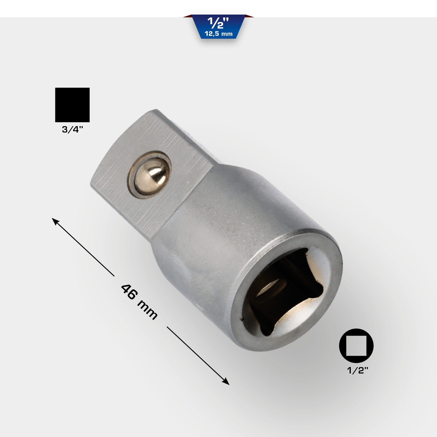 Brilliant Tools  1/2" Adapter auf 3/4"