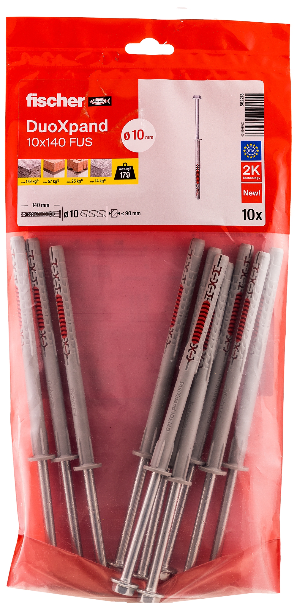 Fischer DuoXpand 10x140 FUS B. Mit cleverem Biss verankern