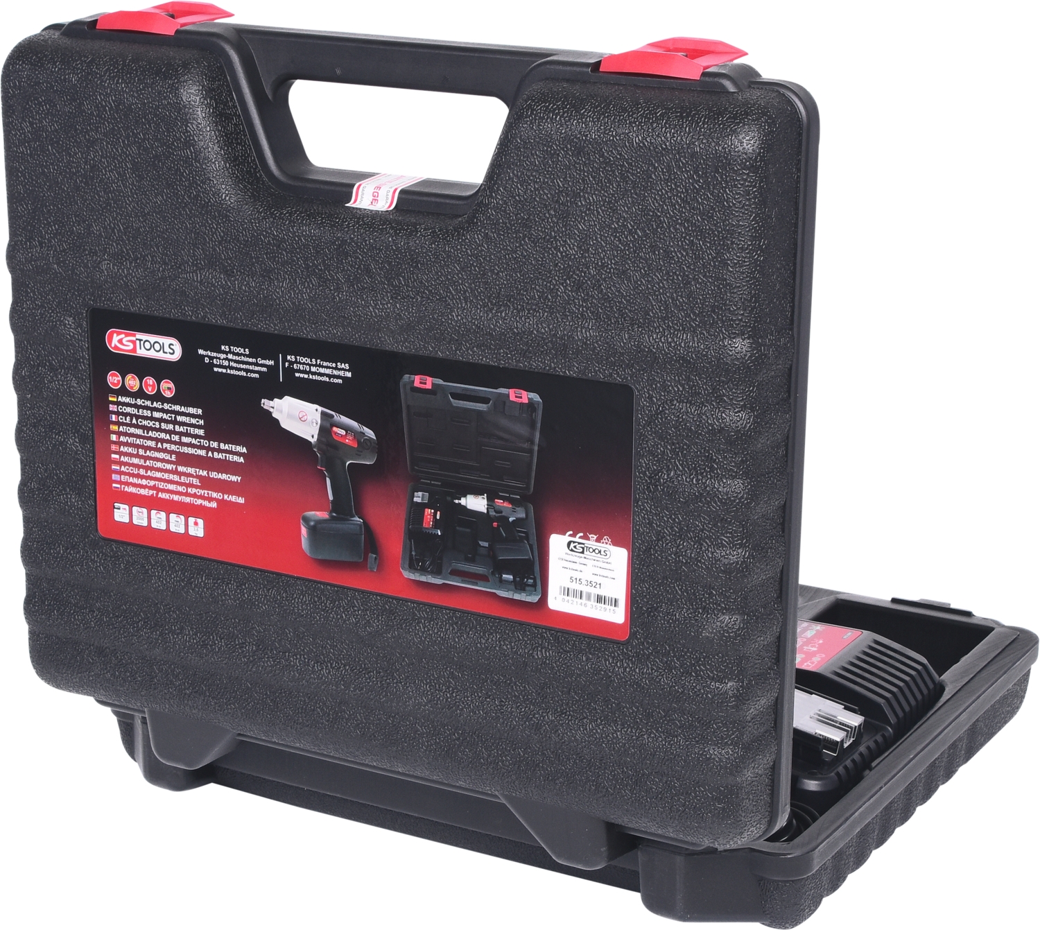 KSTOOLS 1/2" Akku-Schlag-Schrauber, 402Nm, 2.000 U/min 18V, mit 2 Akkus und 1 Ladegerät