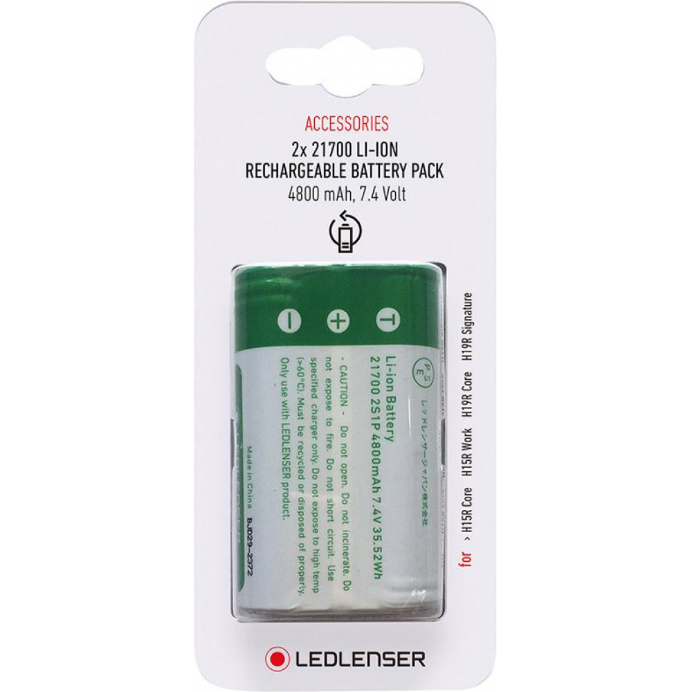 Akku-Batterie-Pack Ersatzakku 2x21700 3,7V 4800m Ah Ledlenser