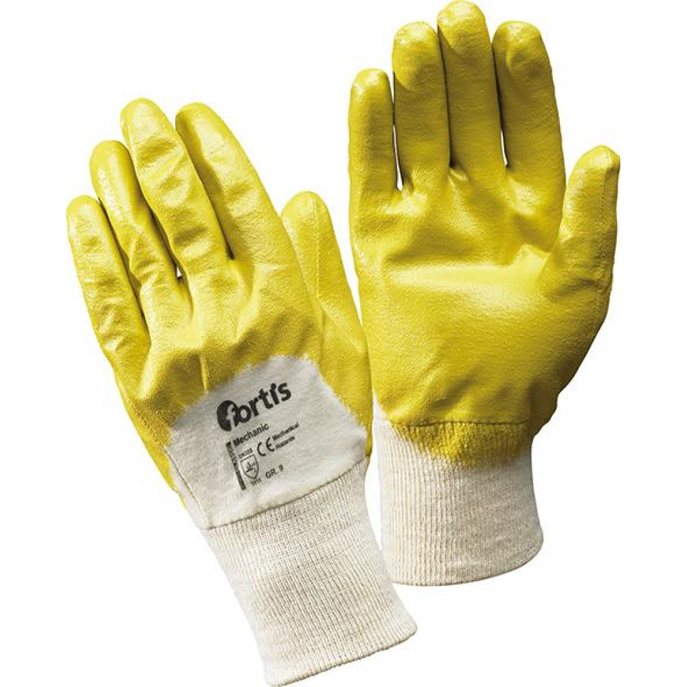 Handschuh Gr.10 Nitril gelb Mechanic FORTISGr.10, FORTIS
