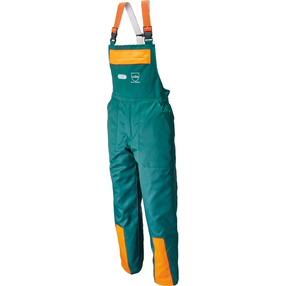 Schnittschutz-Latzhose Forest Jack Schnittschutzlatzhose FJ A,1,48,grün/orange