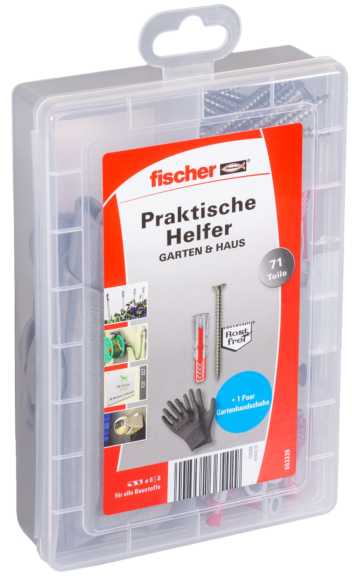 Fischer Praktische Helfer - Garten &amp; Haus. Für alle Befestigungsaufgaben rund ums Heim.
