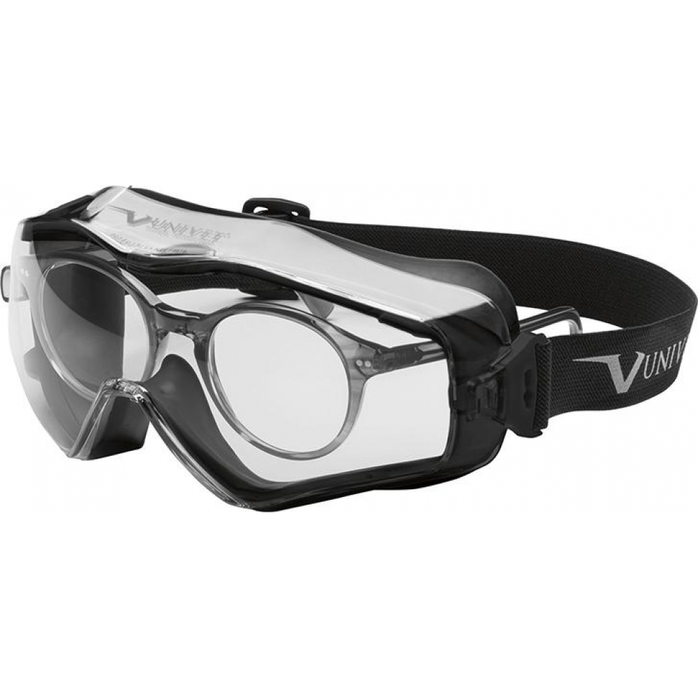 Vollsichtbrille 6X3 schwarz