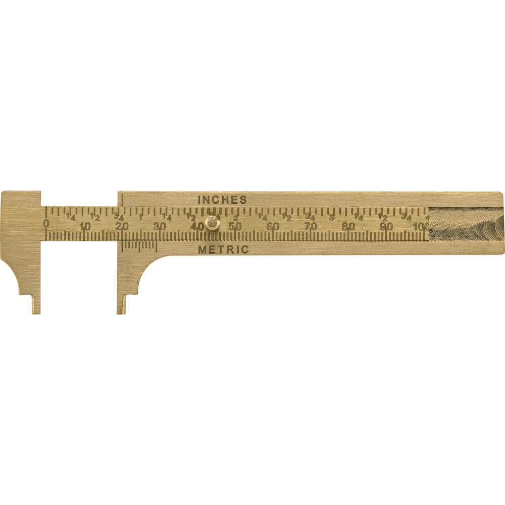 Knopfmaß Messing abgesetzt 100mm FORTIS