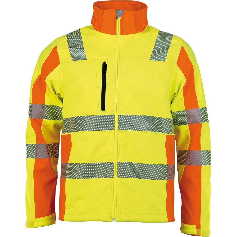 Warnschutz-Softshell-Jacke Prevent Trendline Warnjacke Softshell, gelb, Gr.L