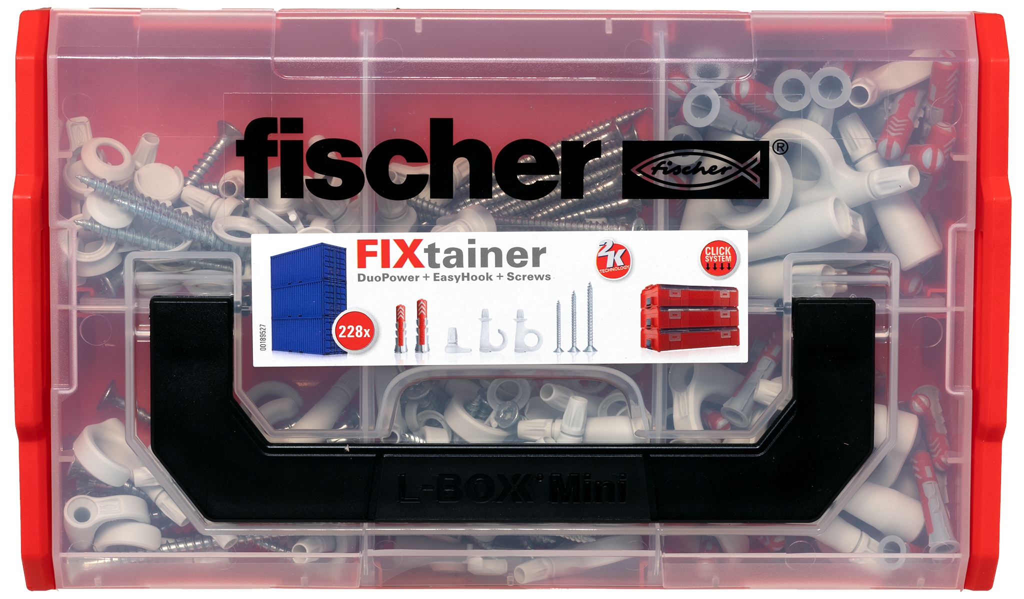 Fischer FixTainer DuoPower + EasyHook + Schr. TX. Fischer FixTainer - Mach die Schraube zum Haken