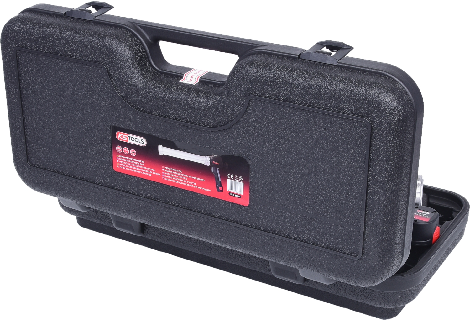 KSTOOLS Akku-Kartuschen-Pistole 600 ml mit 1 Akku und 1 Ladegerät