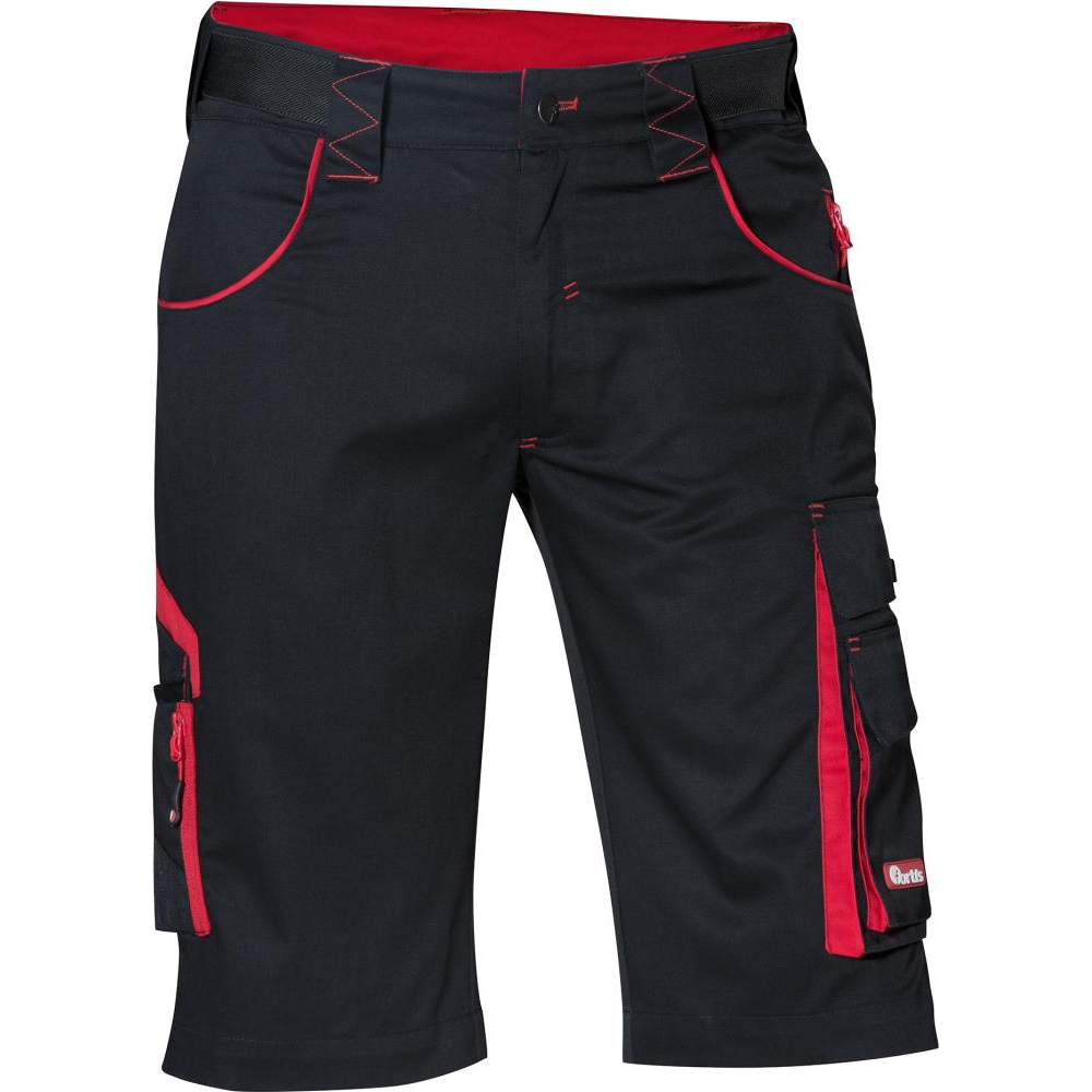Bermuda Gr.50 schwarz/rot FORTIS Herren Gr.50