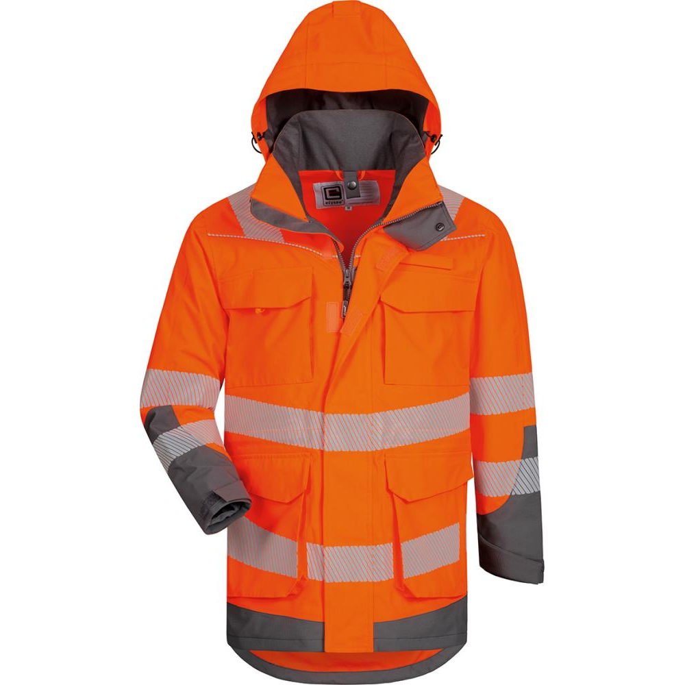 Warnschutzparka Arwid und Herwin orange/grau Gr.2XL