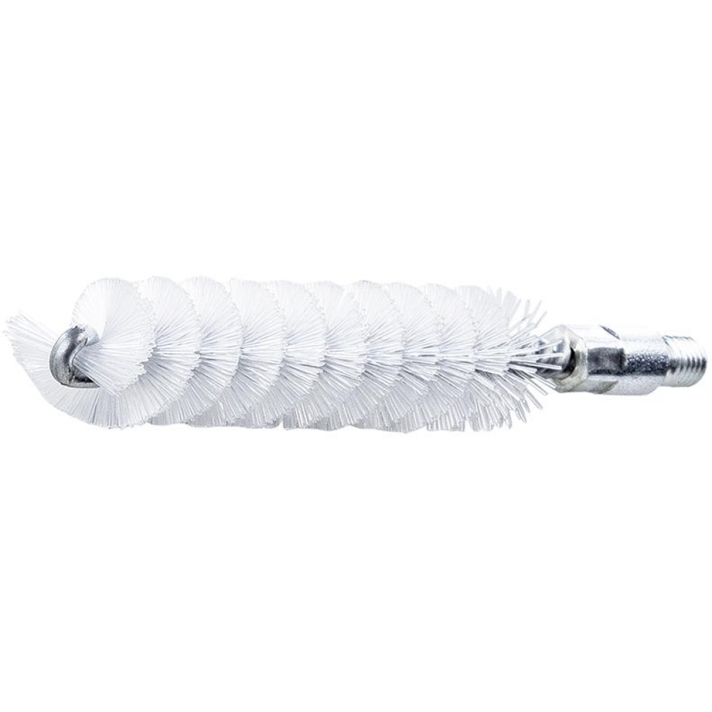 Rohrbürste mit Außengewinde, Kunstborste m. Gewinde M6 16mm, Nylon glatt 0,15mm Lessmann
