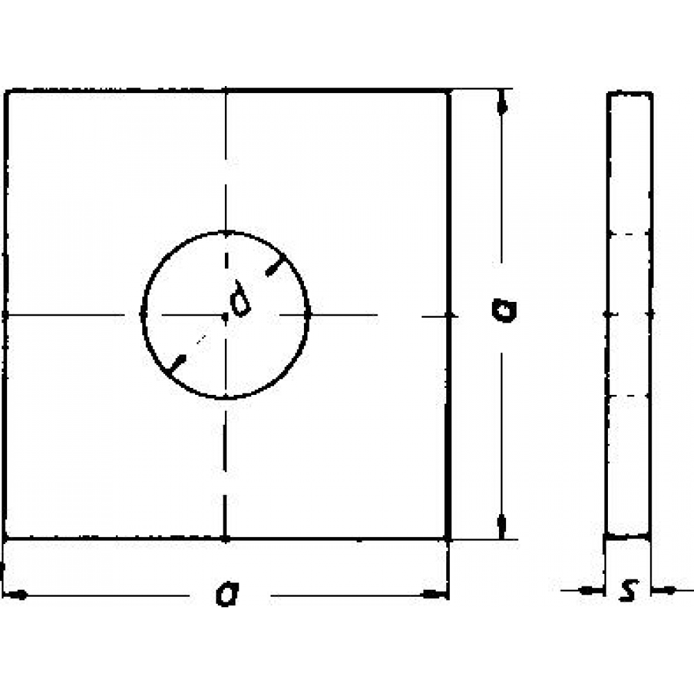 4-kant-U-Scheibe 22 DIN 436 100 HV verzinkt galZn E-NORMpro HP