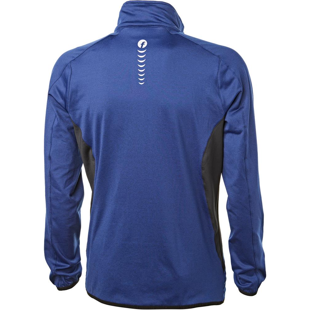 Fleecepullover Gr. S kornblau/schwarz meliert Fortis Elements