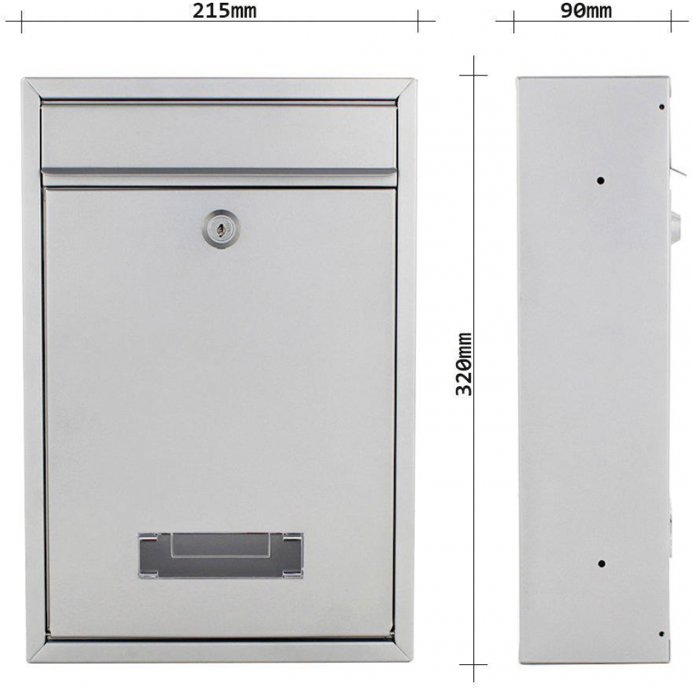 Briefkasten Tarvis silber