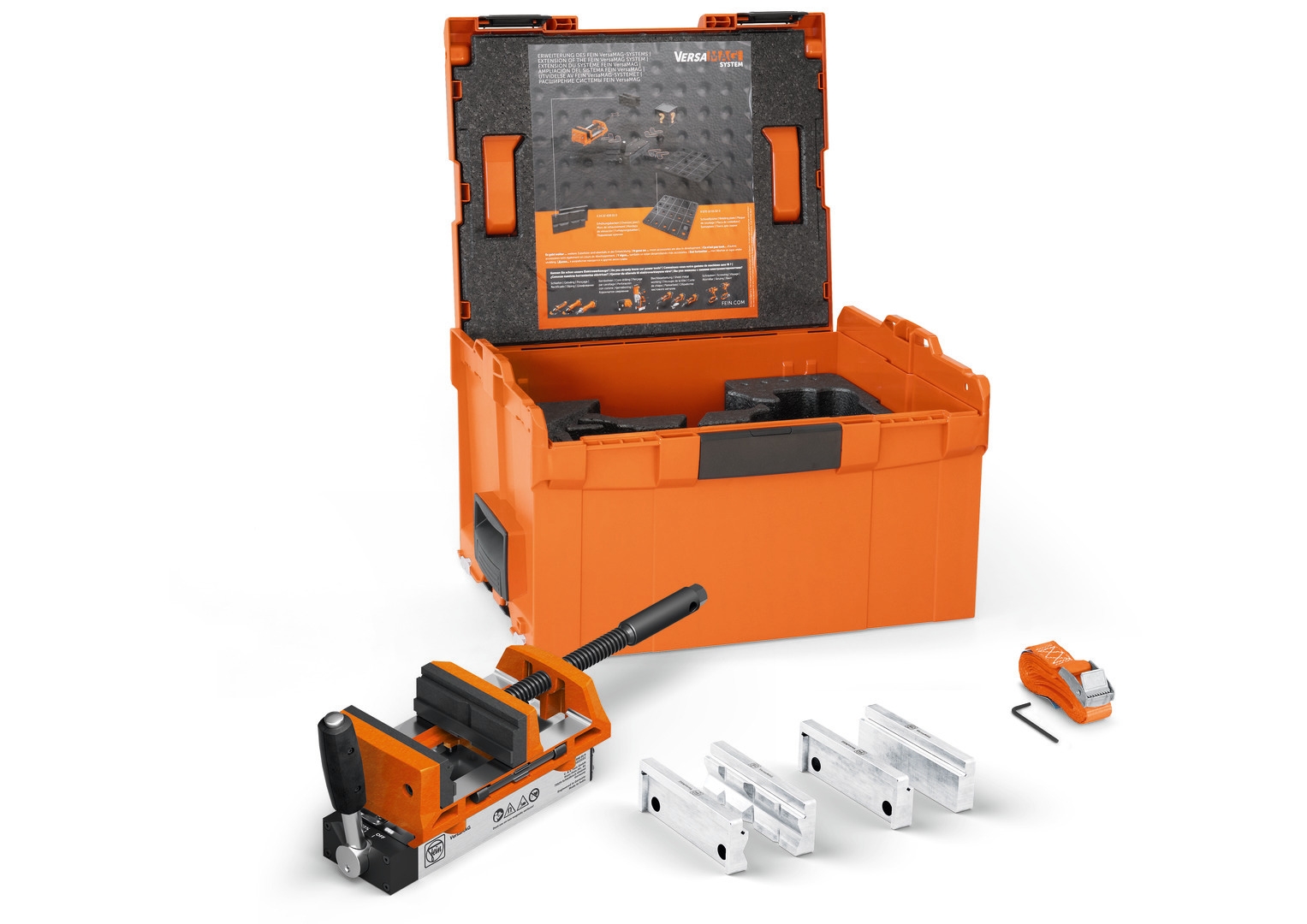 FEIN Magnetschraubstock mit Backenbreite von 100 mm  FEIN VersaMAG Schraubstock Set i 90701009000