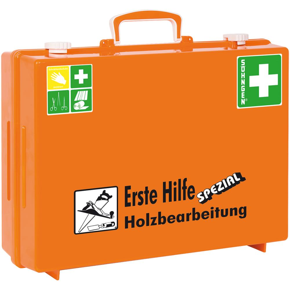 Erste-Hilfe-Koffer Spezial Erste Hilfe-Koffer MT-CD Holzbearbeitung, orange