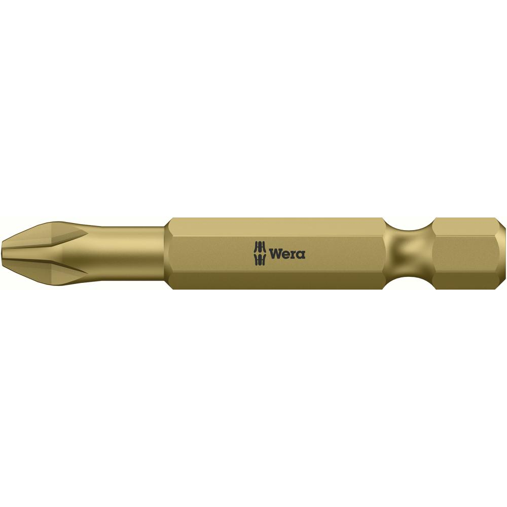 Bit 1/4" für Kreuzschlitz-Schrauben PH, Nr. 851/4 TH extrahart DIN 3126 E6,3 PH2x50mm Wera