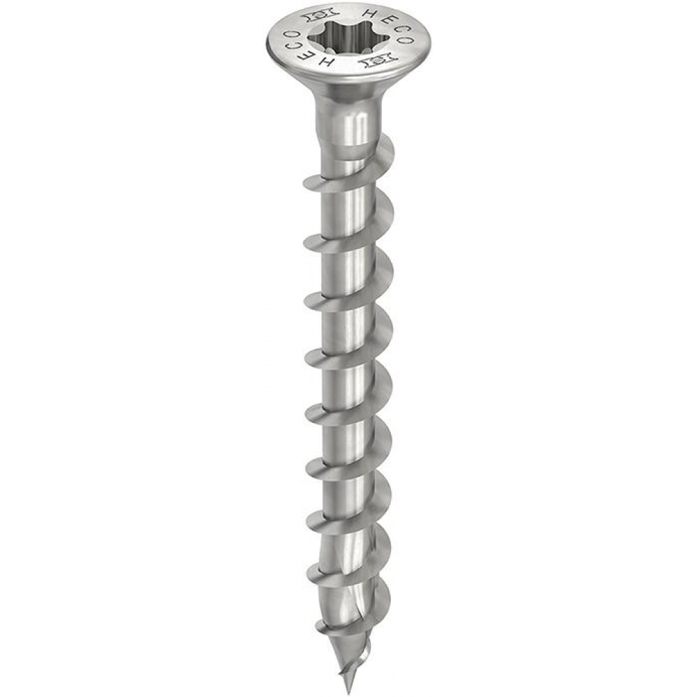 Beschlagschraube HECO-TOPIX-plus 4,5 x 40 Senkkopf HD Edelstahl A2 HECO