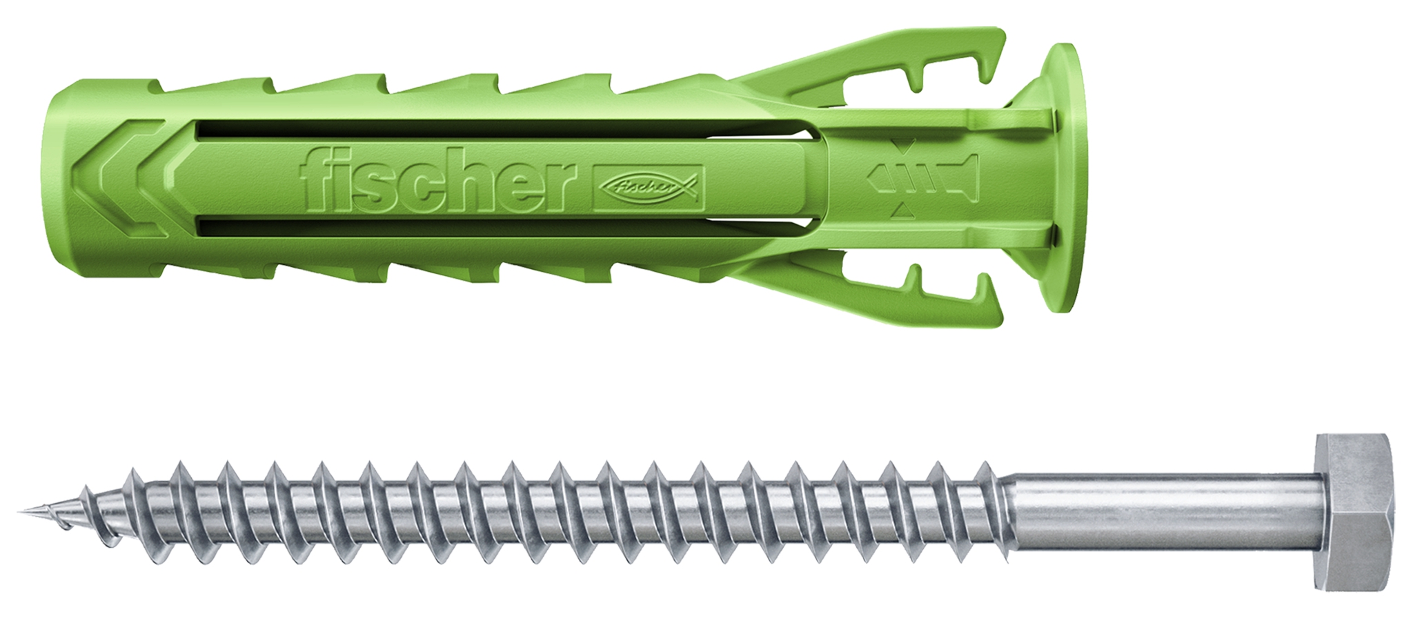 Fischer SX Plus Green 10 x 50 S K. Der Spezialist im Vollbaustoff mit nachwachsenden Rohstoffen.