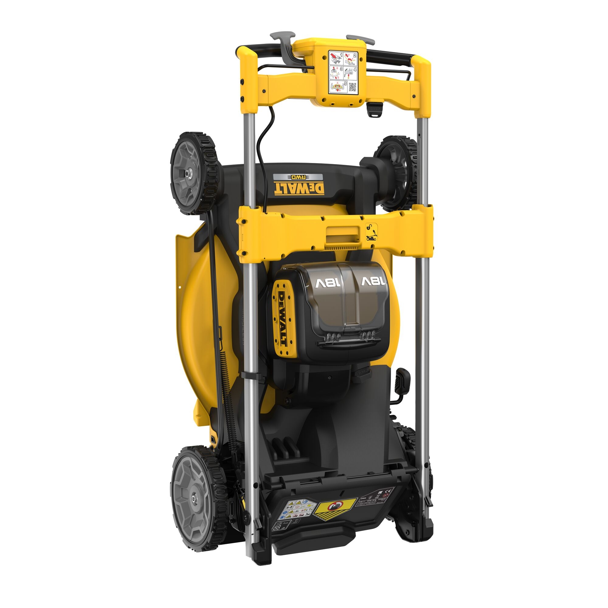 Dewalt DCMWSP156N ,  2x18 Volt Akku-Rasenmäher 53 cm (bürstenlos), mit hinterem Radantrieb - Basisversion