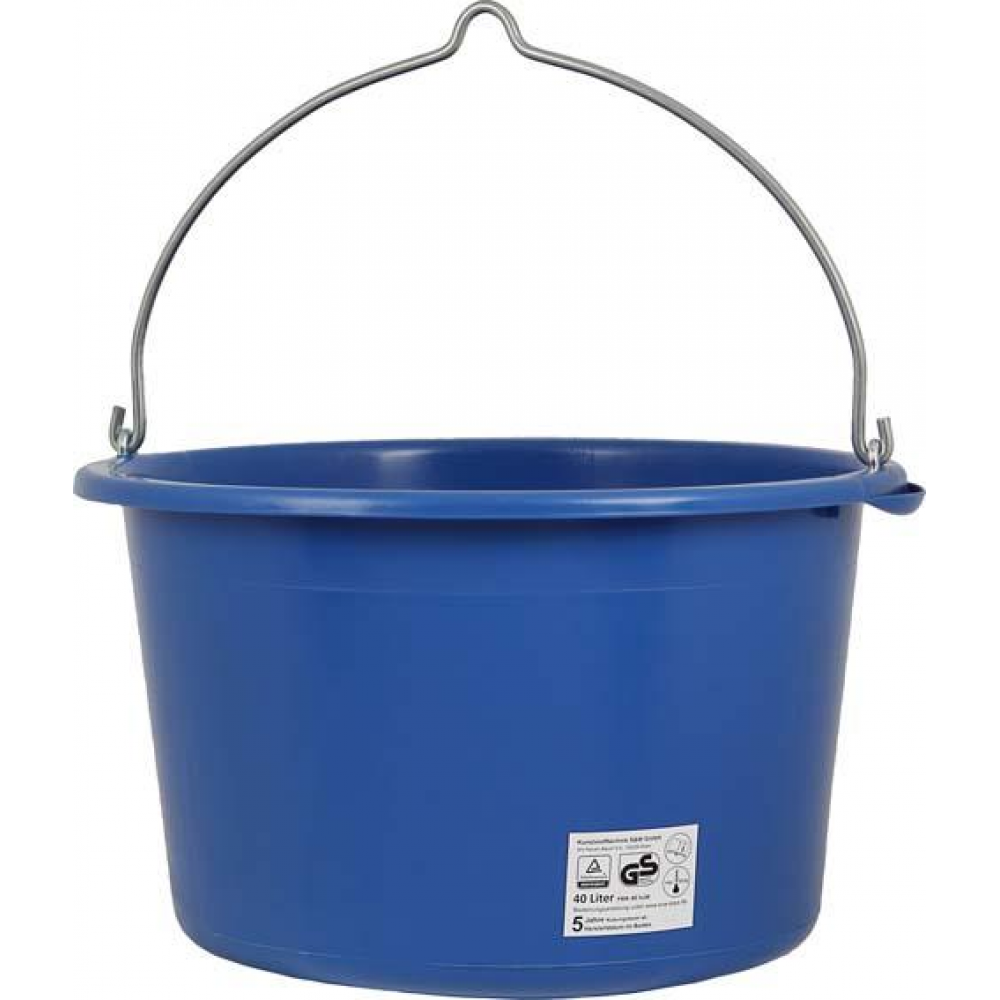 Baueimer, kranbar Mörtelkübel 40 L, kranbarblau