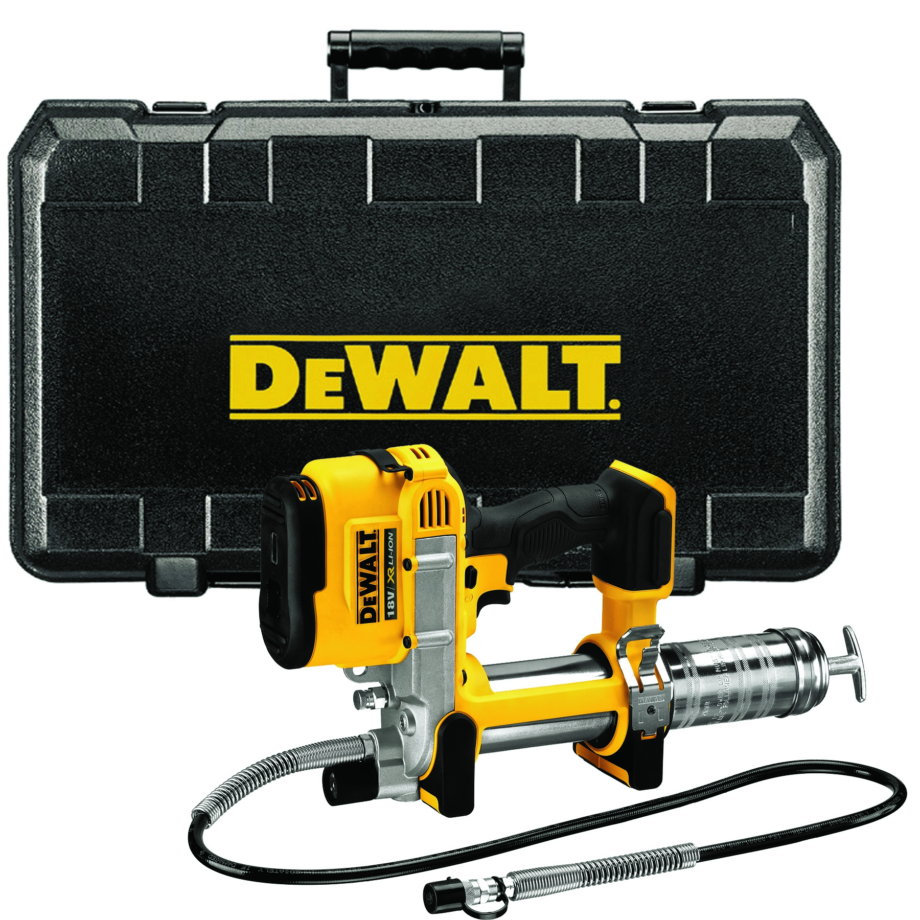 Dewalt DCGG571NK-XJ,  Akku-Fettpresse, 18 V (Basisv.), Akku-Fettpresse, Basisversion für alle 18 Volt XR- und XR-Flexvolt-Akkus