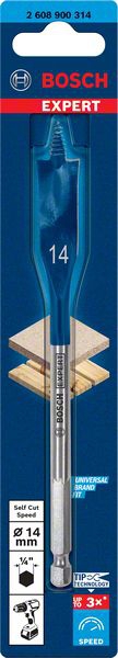 Bosch EXPERT SelfCut Speed Flachfräsbohrer, 14 x 152 mm. Für Bohrmaschinen