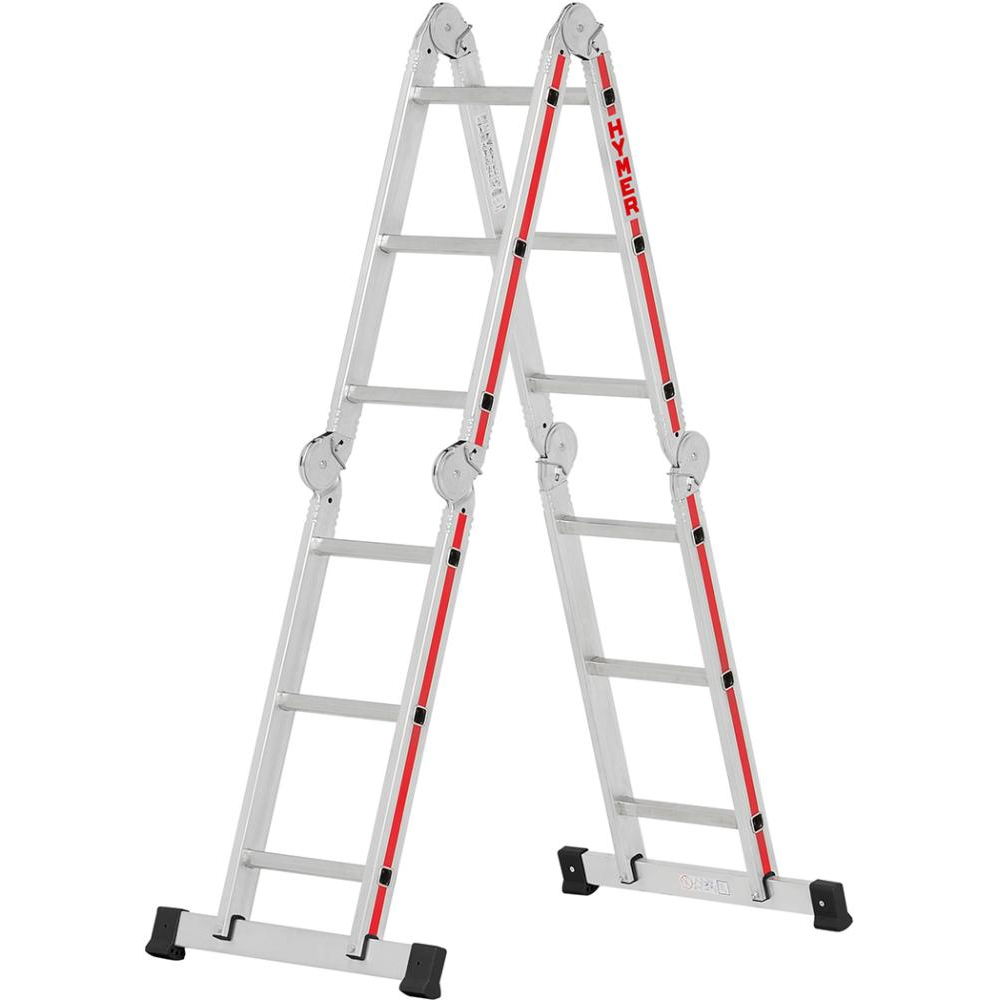 Vielzweckleiter 4x3 Sprossen AH 4,00m in Plattform