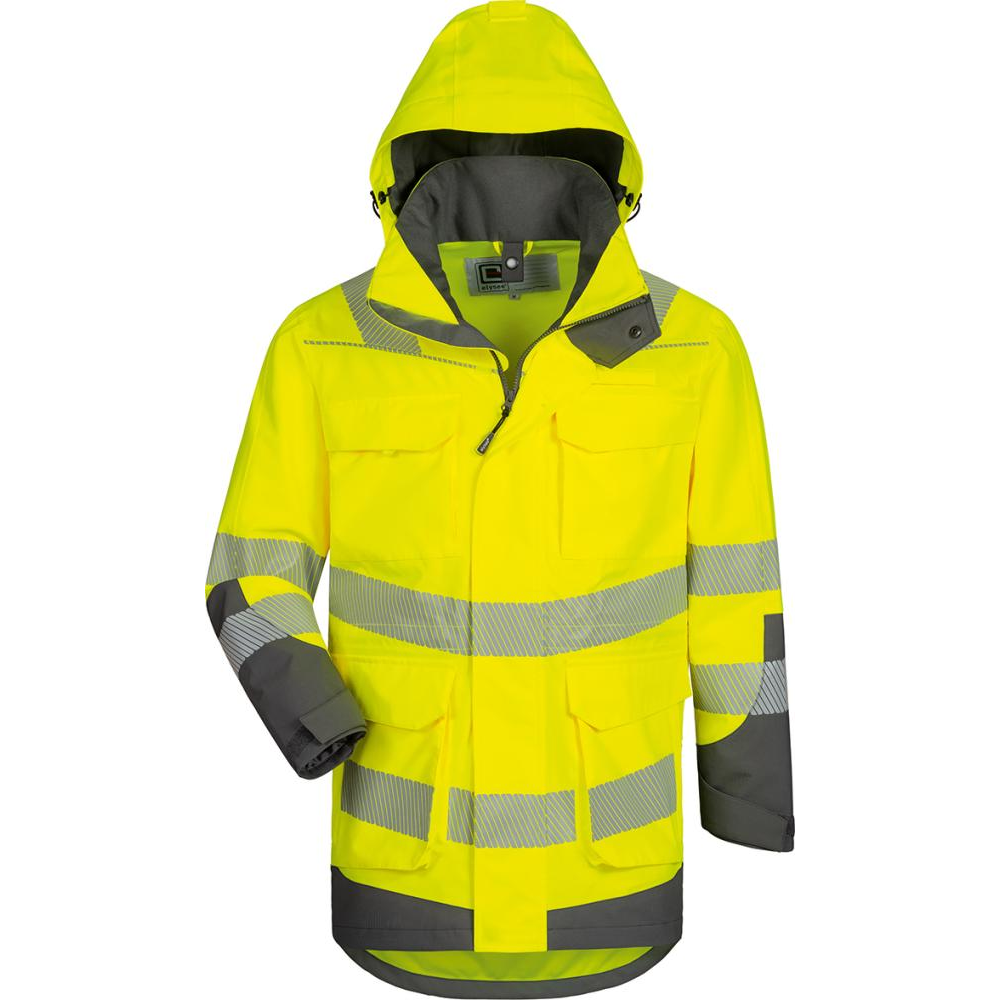 Warnschutzparka Arwid und Herwin gelb/grau Gr.3XL