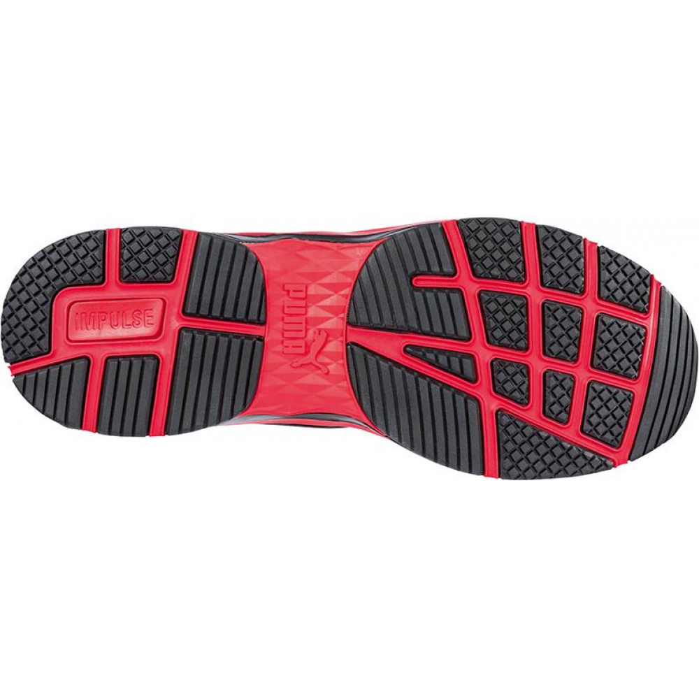 Sicherheitshalbschuh Fuse Motion 2.0 Red Low 643890, S1P SRC HRO ESD Halbschuh schwarz/rot Gr.48 Puma